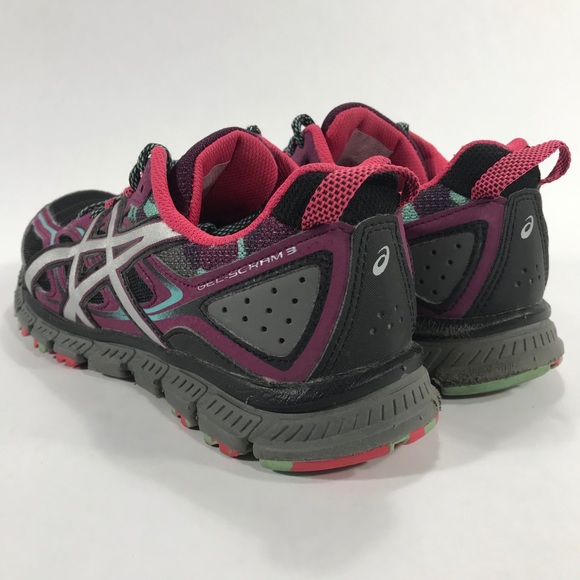 Asics Gel Scram 3 Size 11 Purple Black Blue Sz 7.5 - Picture 7 of 11